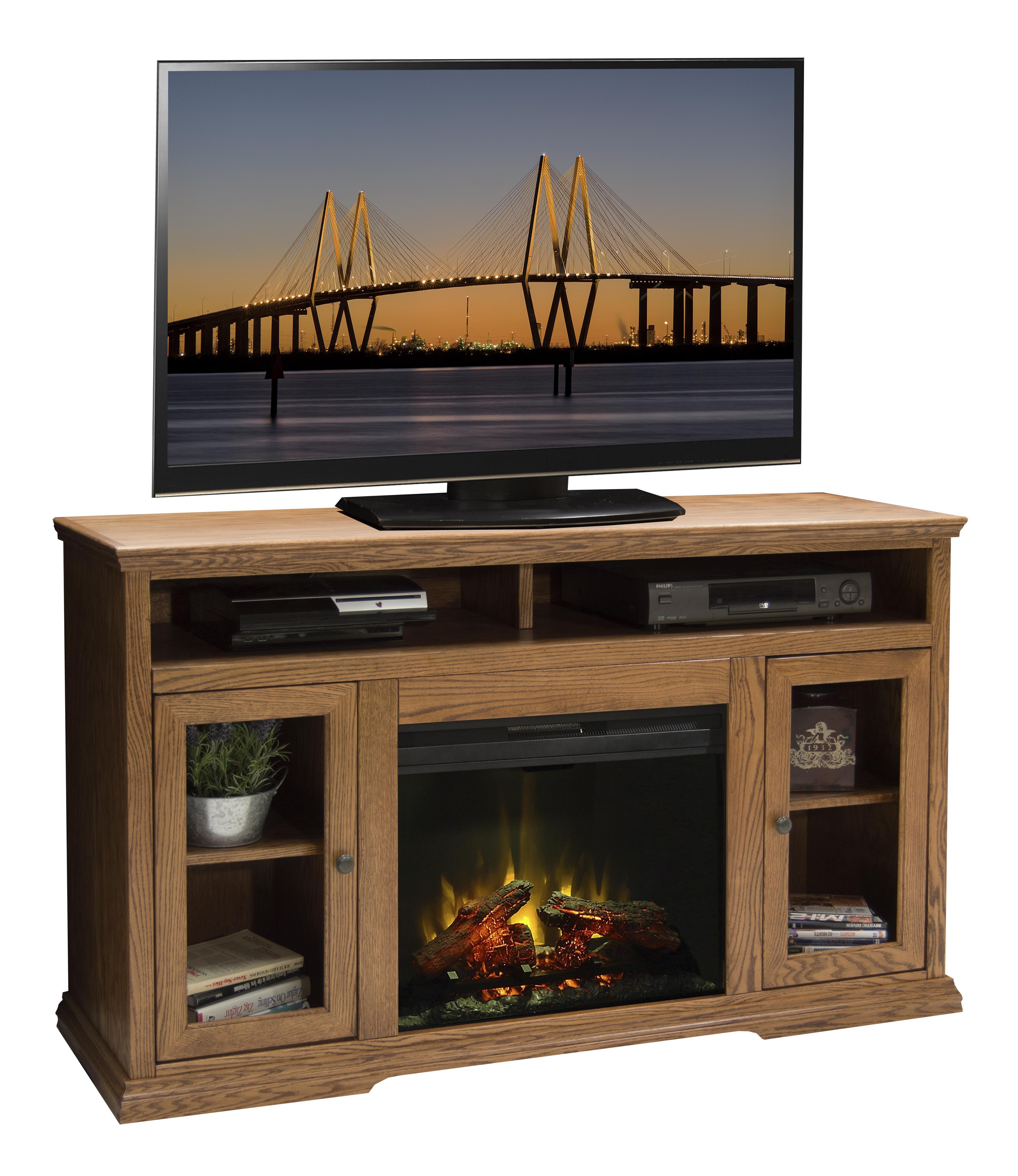 Legends Furniture Colonial Place 59" TV Console with Electric Fireplace